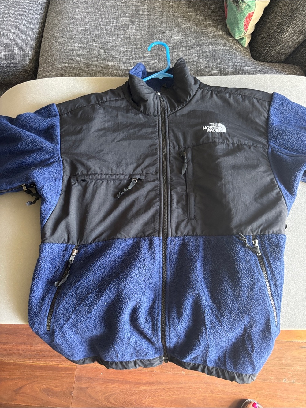 The North Face Black & Navy Recycled Fleece Jacket